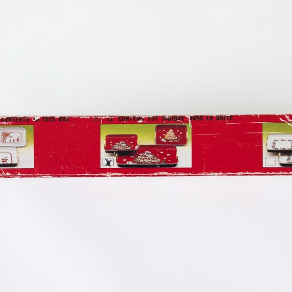 Vintage Lacquerware Christmas Tray Set – Woolworths Toronto, Made in Japan - Picture 3 of 7
